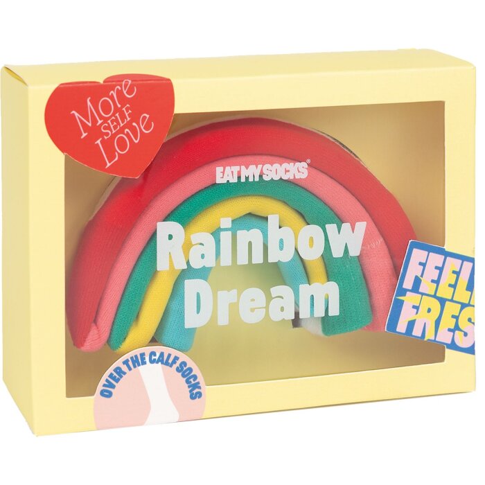 EatMySocks Calcetines largos Rainbow Dream Pinky
