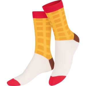 EatMySocks Calcetines de tripulación Sweet Waffle