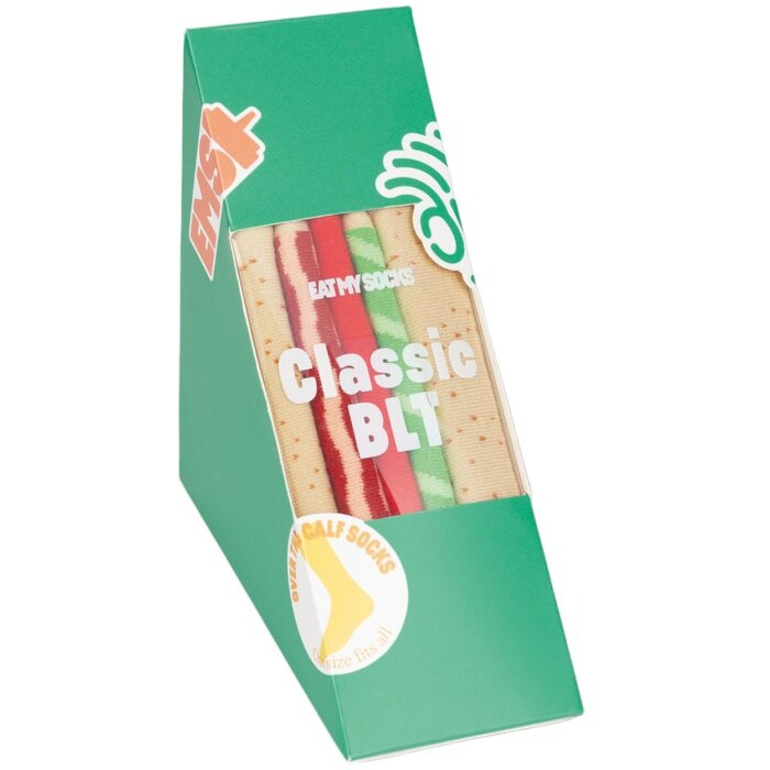 EatMySocks Calcetines largos Calcetines clásicos BLT Sandwich 1 par Diseño BLT
