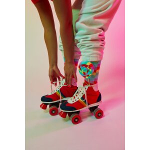 EatMySocks Calcetines Largos Sweet Lollipop Rainbow Lollipop Talla Única