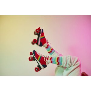 EatMySocks Calcetines Largos Sweet Lollipop Rainbow Lollipop Talla Única