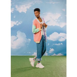 EatMySocks Calcetines Largos Sweet Lollipop Rainbow Lollipop Talla Única