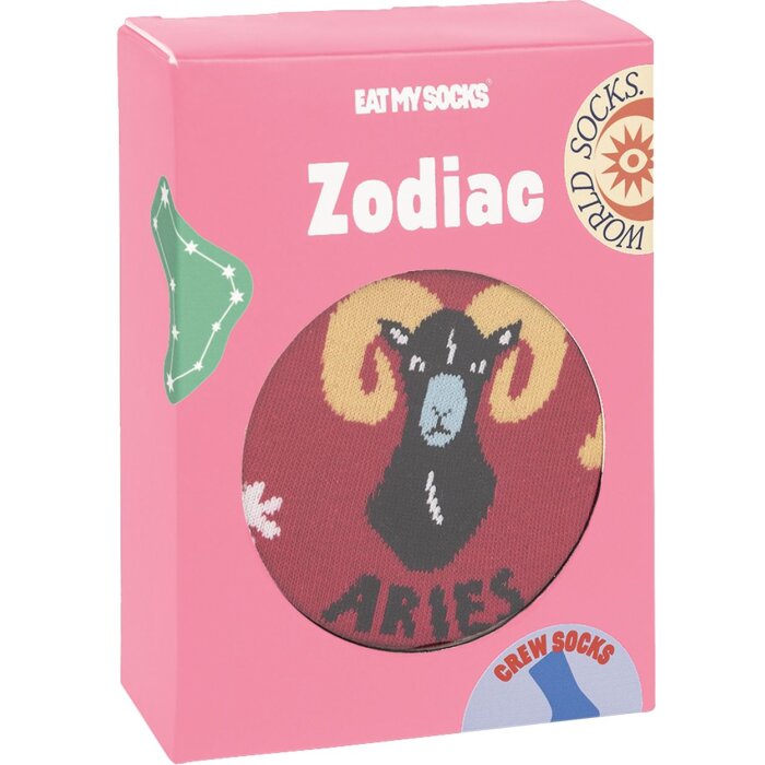 EatMySocks calcetines de tripulación signo del zodiaco Aries