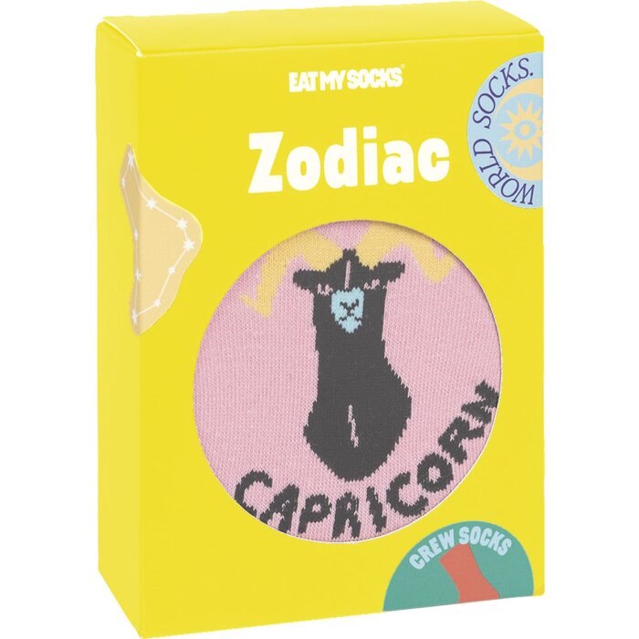 EatMySocks calcetines de tripulación signo zodiacal Capricornio