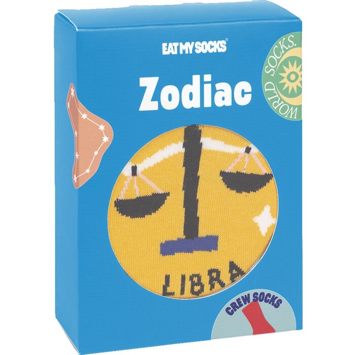EatMySocks calcetines de tripulación signo zodiacal Libra