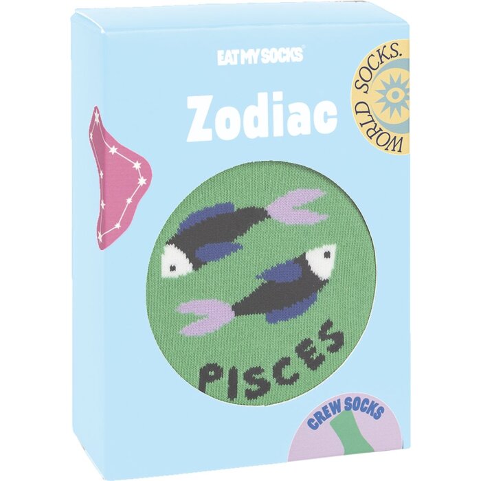 EatMySocks calcetines de tripulación signo Piscis