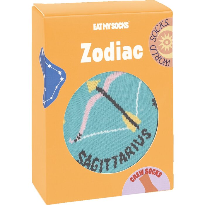 EatMySocks calcetines de tripulación signo del zodiaco Sagitario