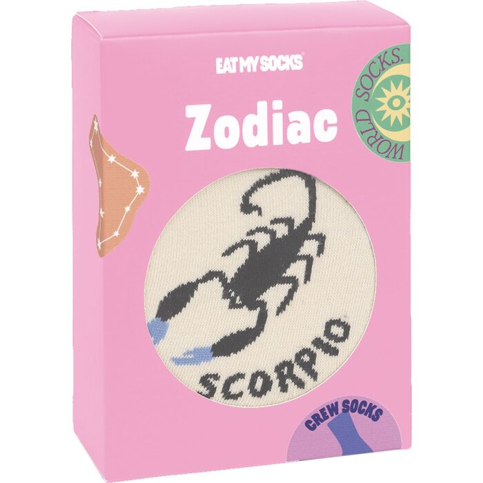 EatMySocks calcetines de tripulación signo zodiacal Escorpio