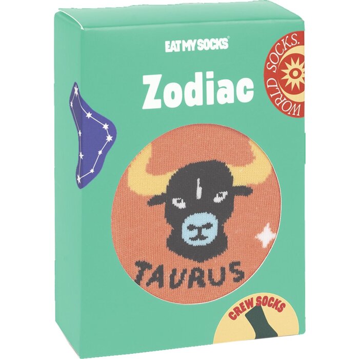 EatMySocks calcetines de tripulación signo zodiacal Tauro
