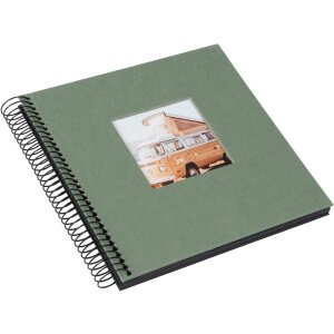 Álbum espiral Goldbuch Bella Vista alcachofa 20x20 cm 40 páginas negras