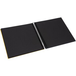 Álbum espiral Goldbuch Bella Vista mostaza 20x20 cm 40 páginas negras