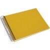 Álbum espiral Goldbuch Bella Vista mostaza 24x17 cm 40 páginas blancas lino
