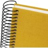 Álbum espiral Goldbuch Bella Vista mostaza 24x17 cm 40 páginas blancas lino
