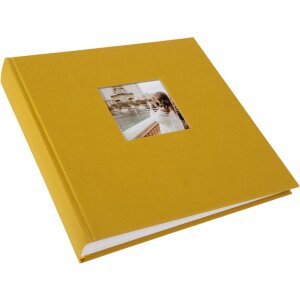 Goldbuch álbum de fotos Bella Vista mostaza 25x25 cm 60 páginas blancas