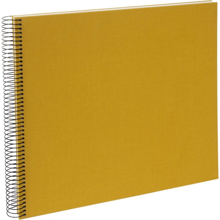 Álbum espiral Goldbuch Bella Vista mostaza 34x30 cm 40 páginas blancas