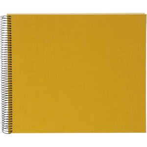 Álbum espiral Goldbuch Bella Vista mostaza 34x30 cm 40 páginas blancas