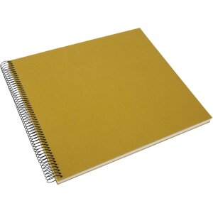 Álbum espiral Goldbuch Bella Vista mostaza 34x30 cm 40 páginas blancas