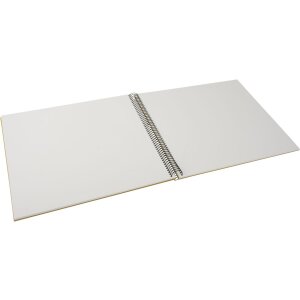 Álbum espiral Goldbuch Bella Vista mostaza 34x30 cm 40 páginas blancas