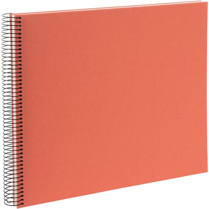 Goldbuch álbum espiral Bella Vista salmón 34x30 cm 40 páginas blancas foto cartón