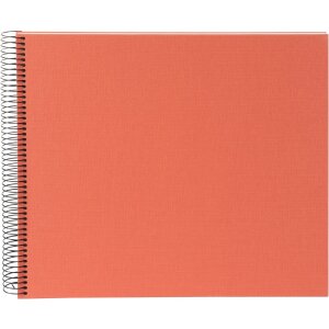 Goldbuch álbum espiral Bella Vista salmón 34x30 cm 40 páginas blancas foto cartón