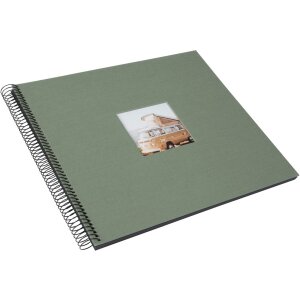 Álbum espiral Goldbuch Bella Vista Alcachofa 34x30 cm 40 páginas negras