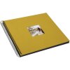 Álbum espiral Goldbuch Bella Vista mostaza 34x30 cm 40 páginas negras perforadas