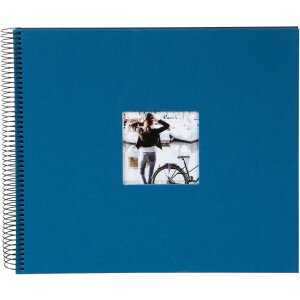 Álbum espiral Goldbuch Bella Vista gasolina 34x30 cm 40 páginas negras perforadas