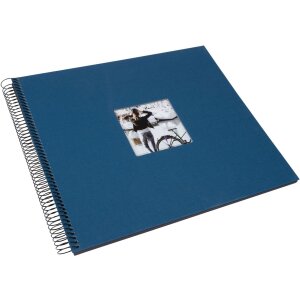 Álbum espiral Goldbuch Bella Vista gasolina 34x30 cm 40 páginas negras perforadas