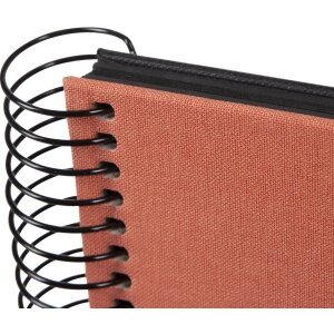 Álbum espiral Goldbuch Bella Vista salmón 34x30 cm 40 páginas negras perforadas