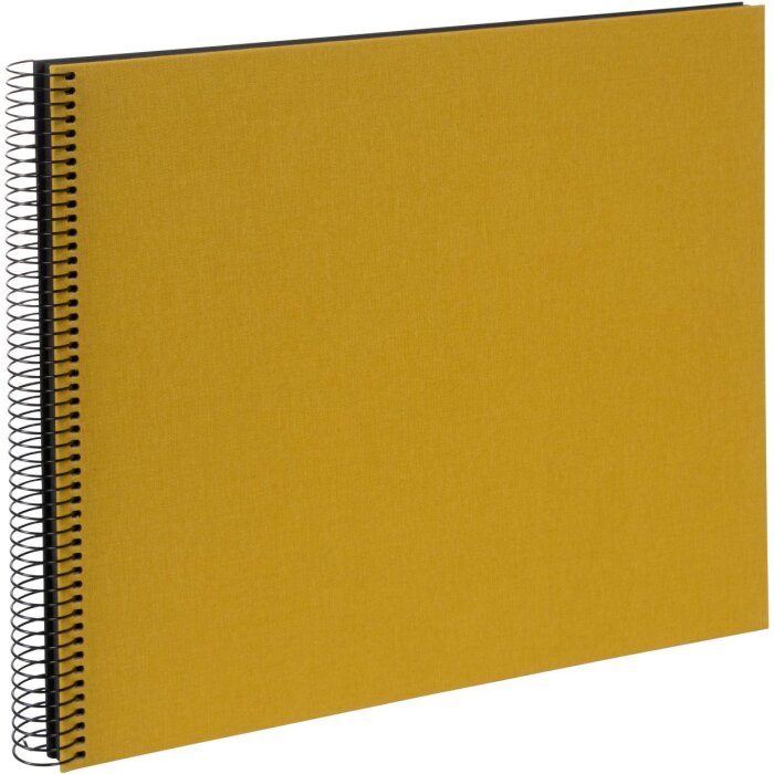 Álbum espiral Goldbuch Bella Vista mostaza 35x30 cm 40 páginas negras