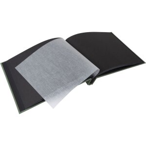 Álbum con tapa de rosca Goldbuch Bella Vista Alcachofa 30x25 cm 40 páginas negras