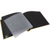 Álbum con tapa de rosca Goldbuch Bella Vista mostaza 30x25 cm 40 páginas negras