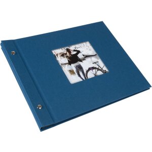Álbum Goldbuch con tapa de rosca Bella Vista gasolina 30x25 cm 40 páginas negras