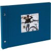 Álbum Goldbuch con tapa de rosca Bella Vista gasolina 30x25 cm 40 páginas negras