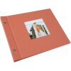 Goldbuch álbum con tapa de rosca Bella Vista salmón 30x25 cm 40 páginas negras