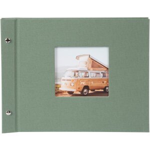 Álbum con tapa de rosca Goldbuch Bella Vista Alcachofa 30x25 cm 40 páginas blancas