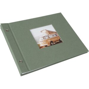 Álbum con tapa de rosca Goldbuch Bella Vista Alcachofa 30x25 cm 40 páginas blancas