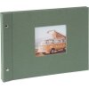 Álbum con tapa de rosca Goldbuch Bella Vista Alcachofa 30x25 cm 40 páginas blancas
