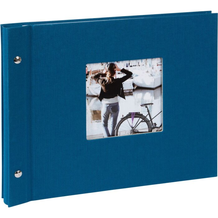 Goldbuch álbum con tapa de rosca Bella Vista Petrol 30x25 cm 40 páginas blancas