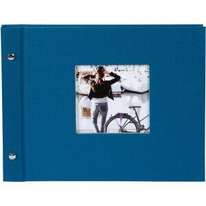 Goldbuch álbum con tapa de rosca Bella Vista Petrol 30x25 cm 40 páginas blancas