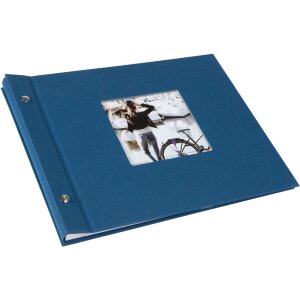 Goldbuch álbum con tapa de rosca Bella Vista Petrol 30x25 cm 40 páginas blancas