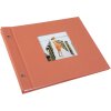 Goldbuch álbum con tapa de rosca Bella Vista salmón 30x25 cm lino expandible
