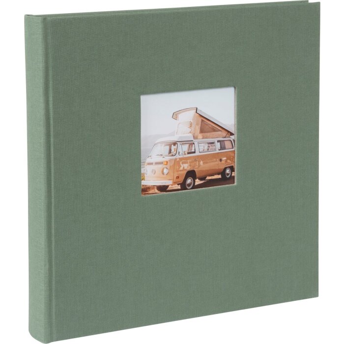 Goldbuch álbum de fotos Bella Vista Alcachofa cubierta de lino 60 páginas 30x31 cm