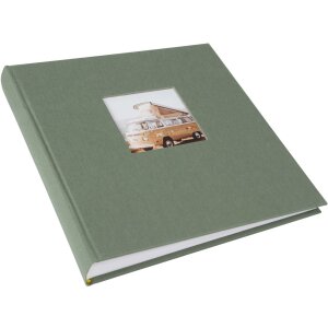 Goldbuch álbum de fotos Bella Vista Alcachofa cubierta de lino 60 páginas 30x31 cm