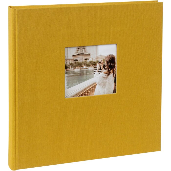 Goldbuch álbum de fotos Bella Vista mostaza 30x31 cm 60 páginas blancas