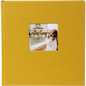 Goldbuch álbum de fotos Bella Vista mostaza 30x31 cm 60 páginas blancas