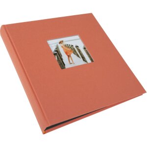 Goldbuch álbum de fotos Bella Vista salmón 30x31 cm 60 páginas negro lino