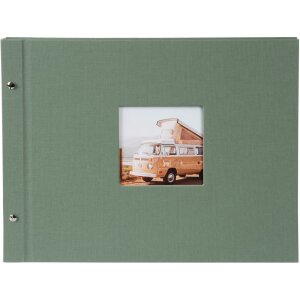 Álbum con tapa de rosca Goldbuch Bella Vista Alcachofa 40 páginas negras 39x31 cm