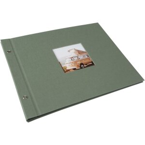 Álbum con tapa de rosca Goldbuch Bella Vista Alcachofa 40 páginas negras 39x31 cm
