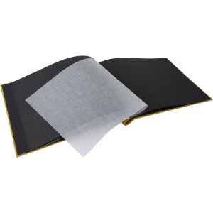 Álbum con tapa de rosca Goldbuch Bella Vista mostaza 39x31 cm 40 páginas negras